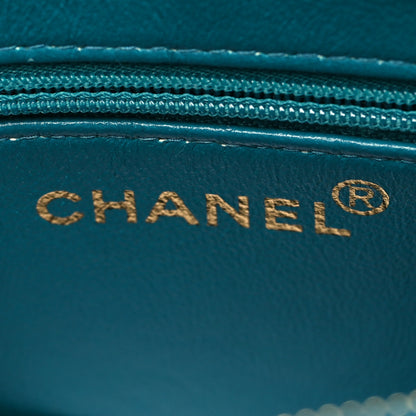 Chanel Lambskin Jumbo Shoulder Bag Blue 6 of 11