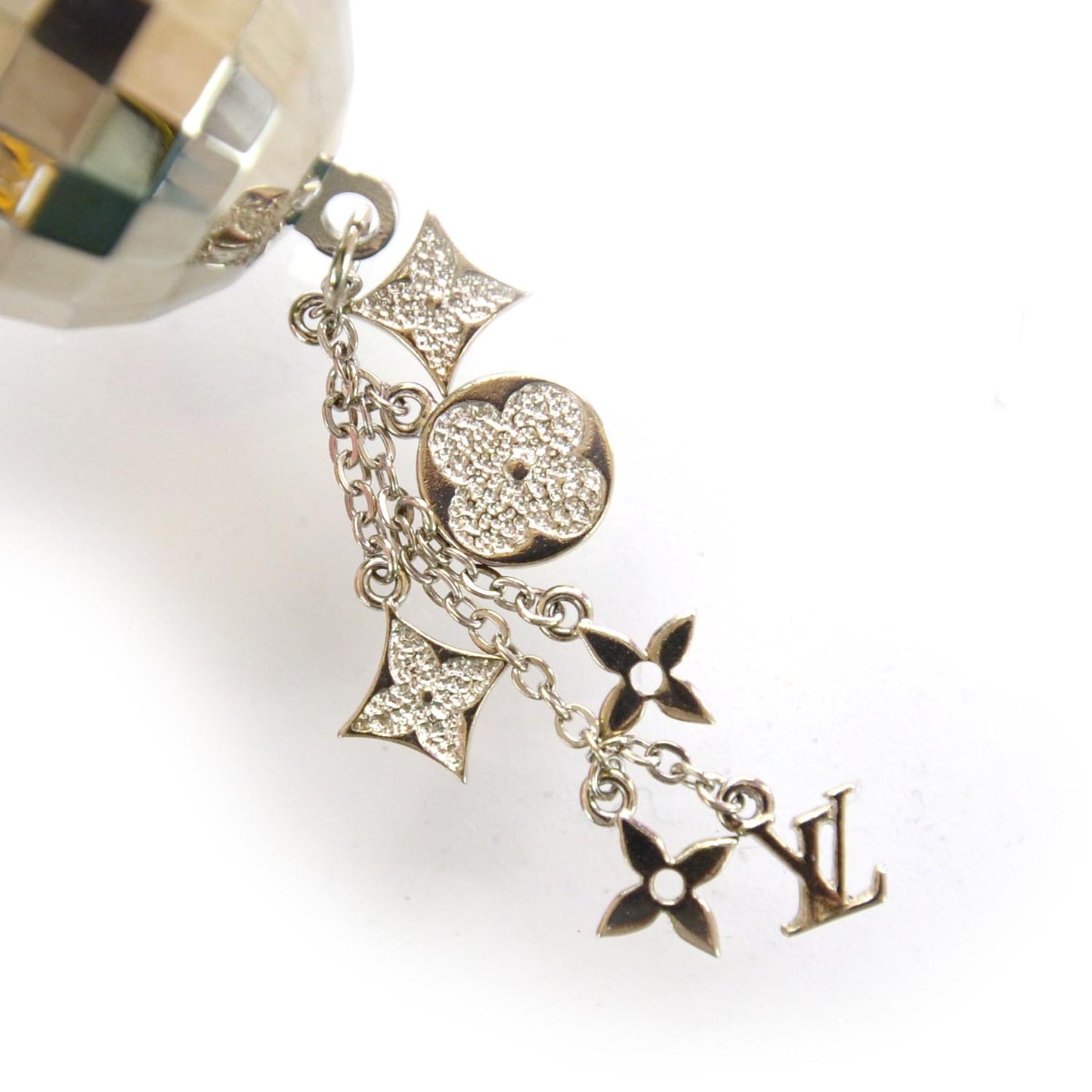 Disco Ball Key Ring Key Chain Silver