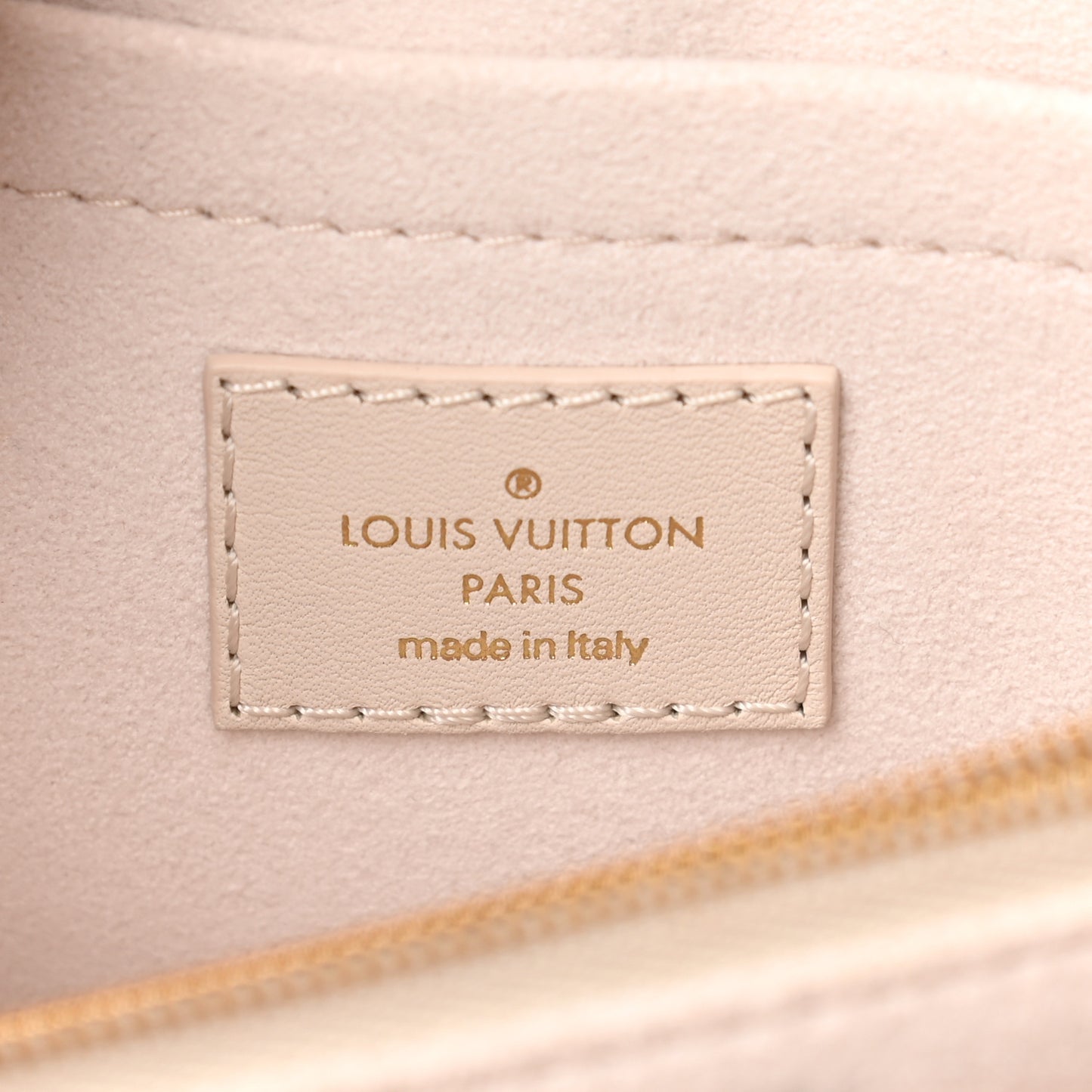 Calfskin LV New Wave Chain Bag Ivory