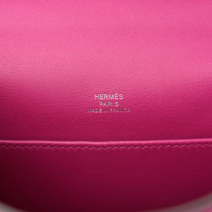 Hermes Swift Kelly Pochette Clutch Rose Pourpre 6 of 11