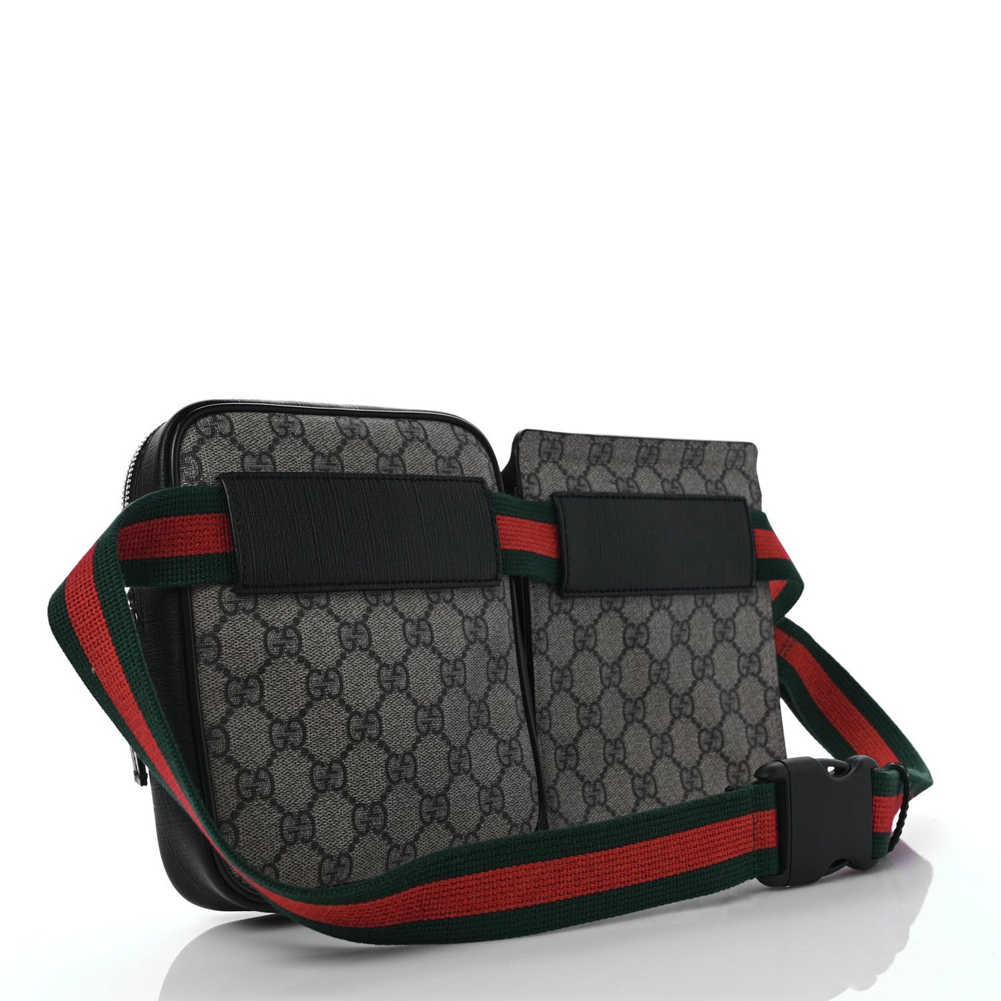 GG Supreme Monogram Web Belt Bag Black