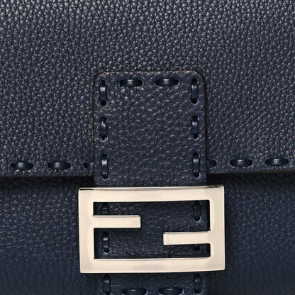 Fendi Cuoio Roma Sellerissima Nappa Sintetica Tape Stitch Baguette Notte 7 of 9