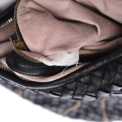 Bottega Veneta Nappa Intrecciato Medium Veneta Chain Hobo Black 8 of 12