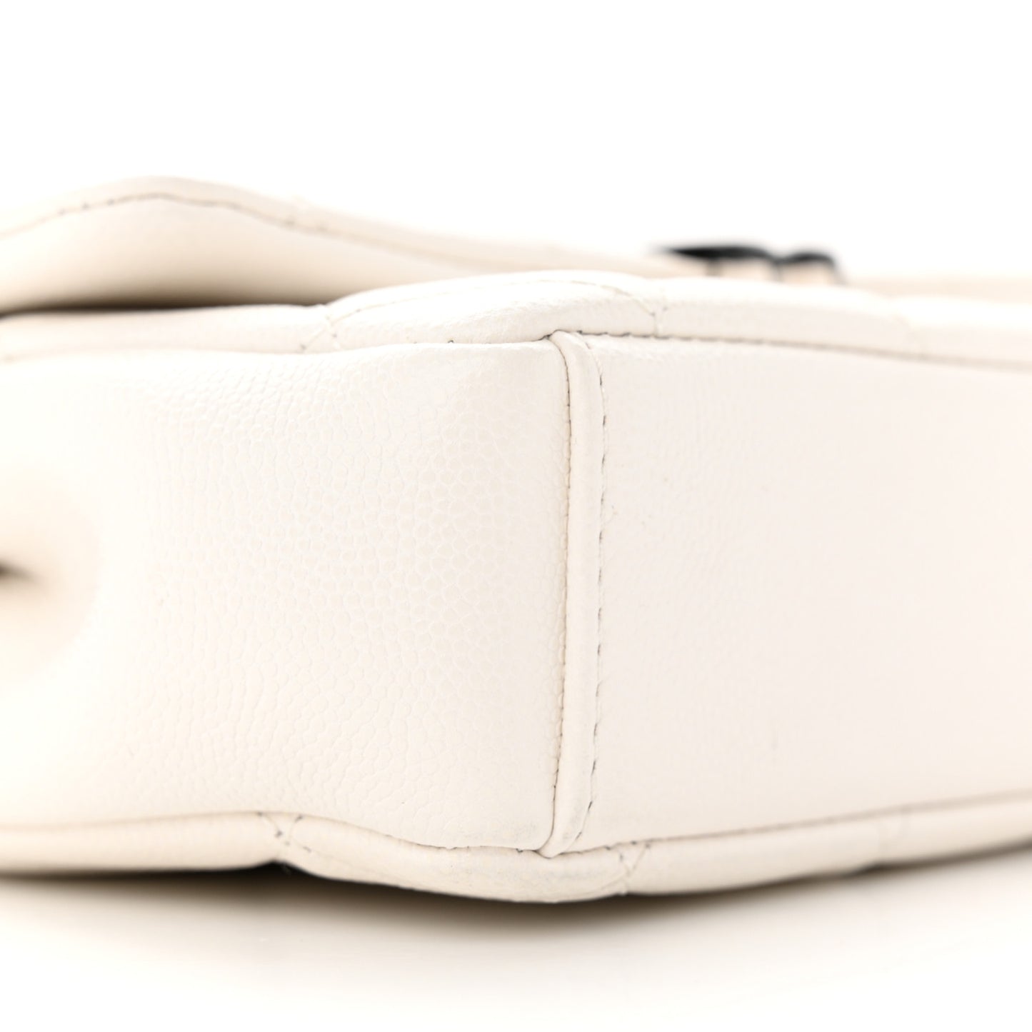 Caviar Quilted My Everything Small Flap White Black