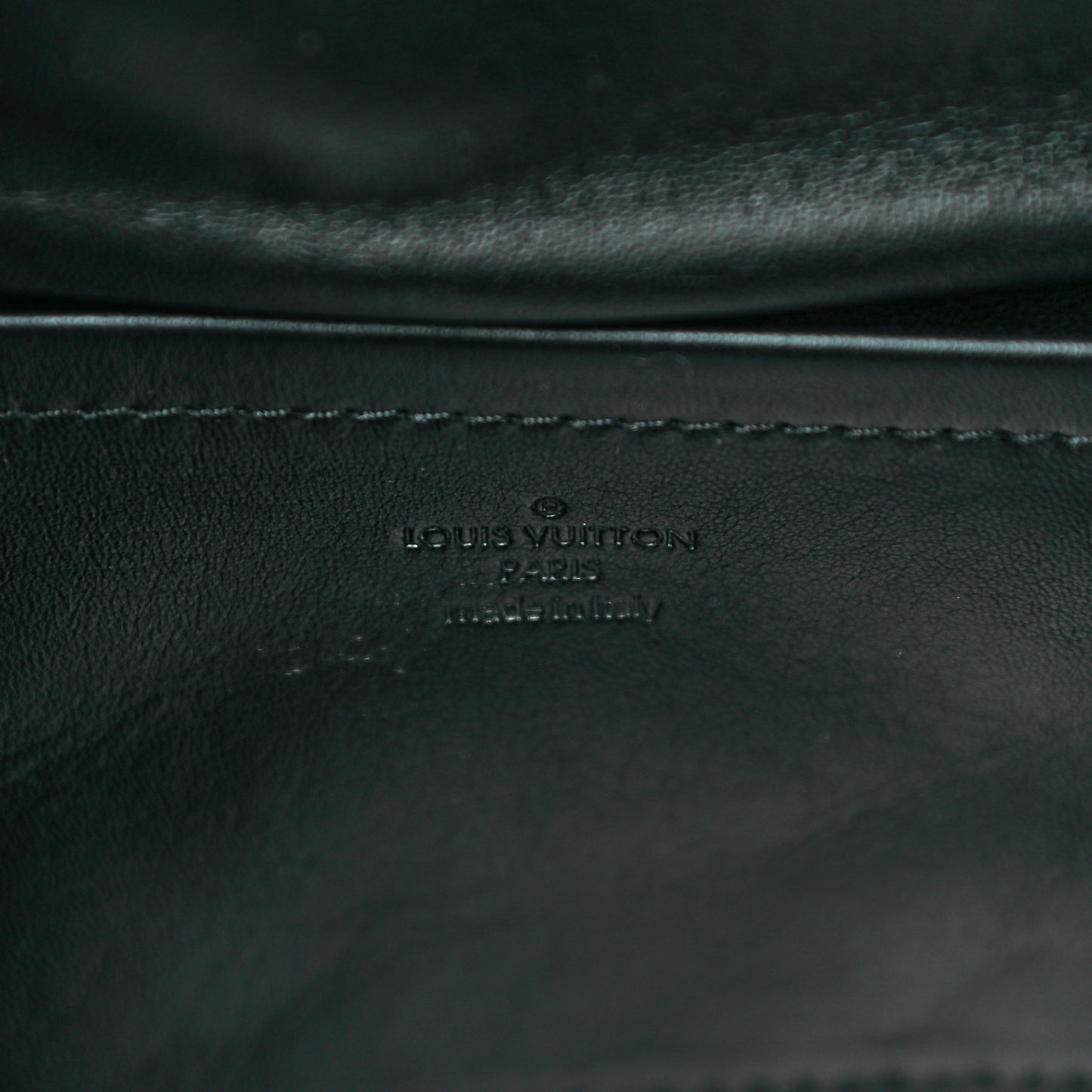 Lambskin Malletage Pochette Flap Black