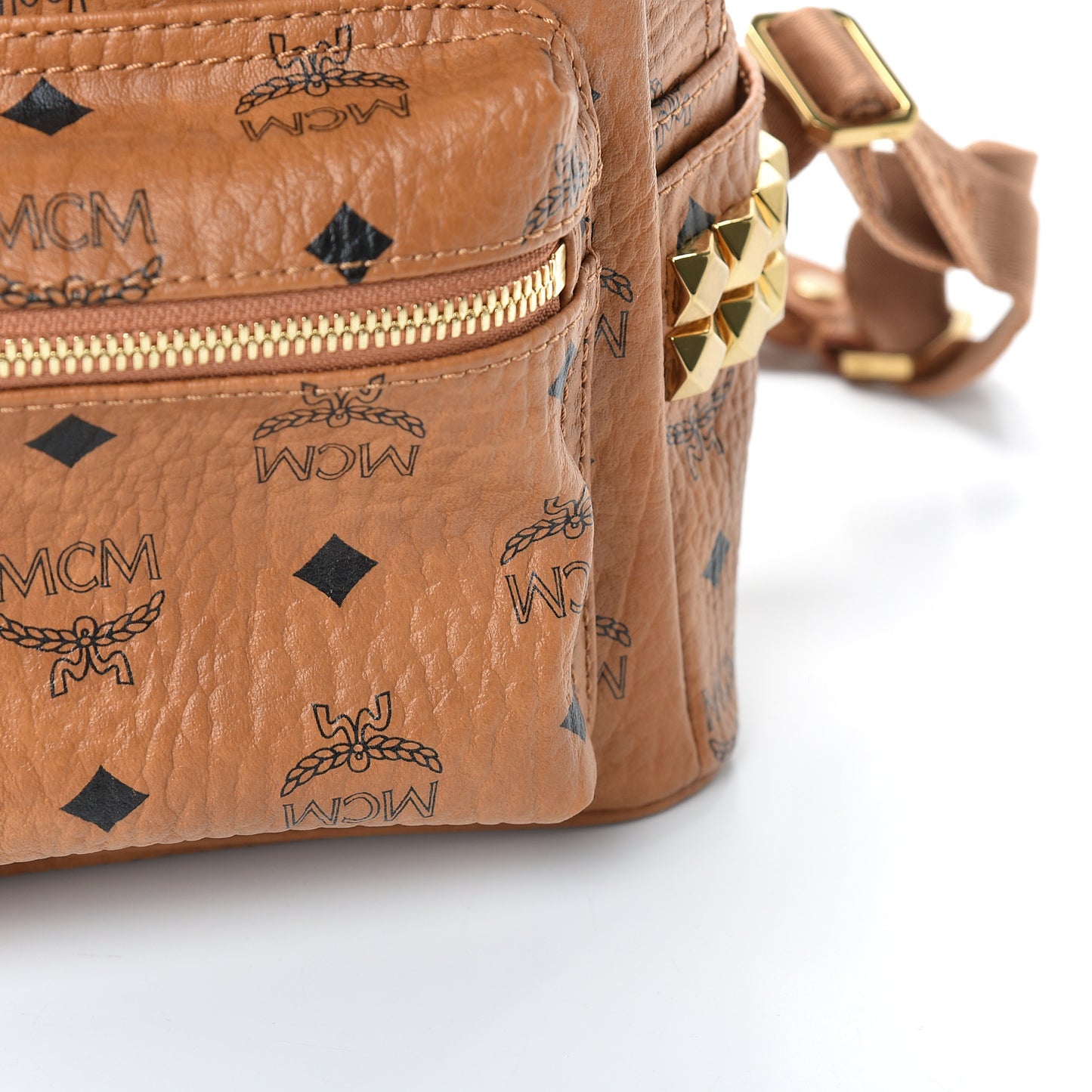 Visetos Side Stud Mini Stark Backpack Cognac