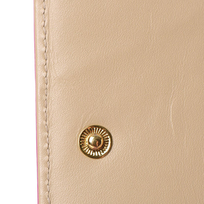 MCM Coated Canvas Zip Around Wallet Electric Pink 18 of 20