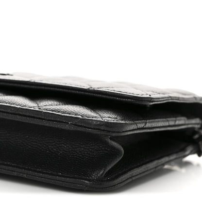 Chanel Caviar Quilted Wallet on Chain WOC Black 11 of 11