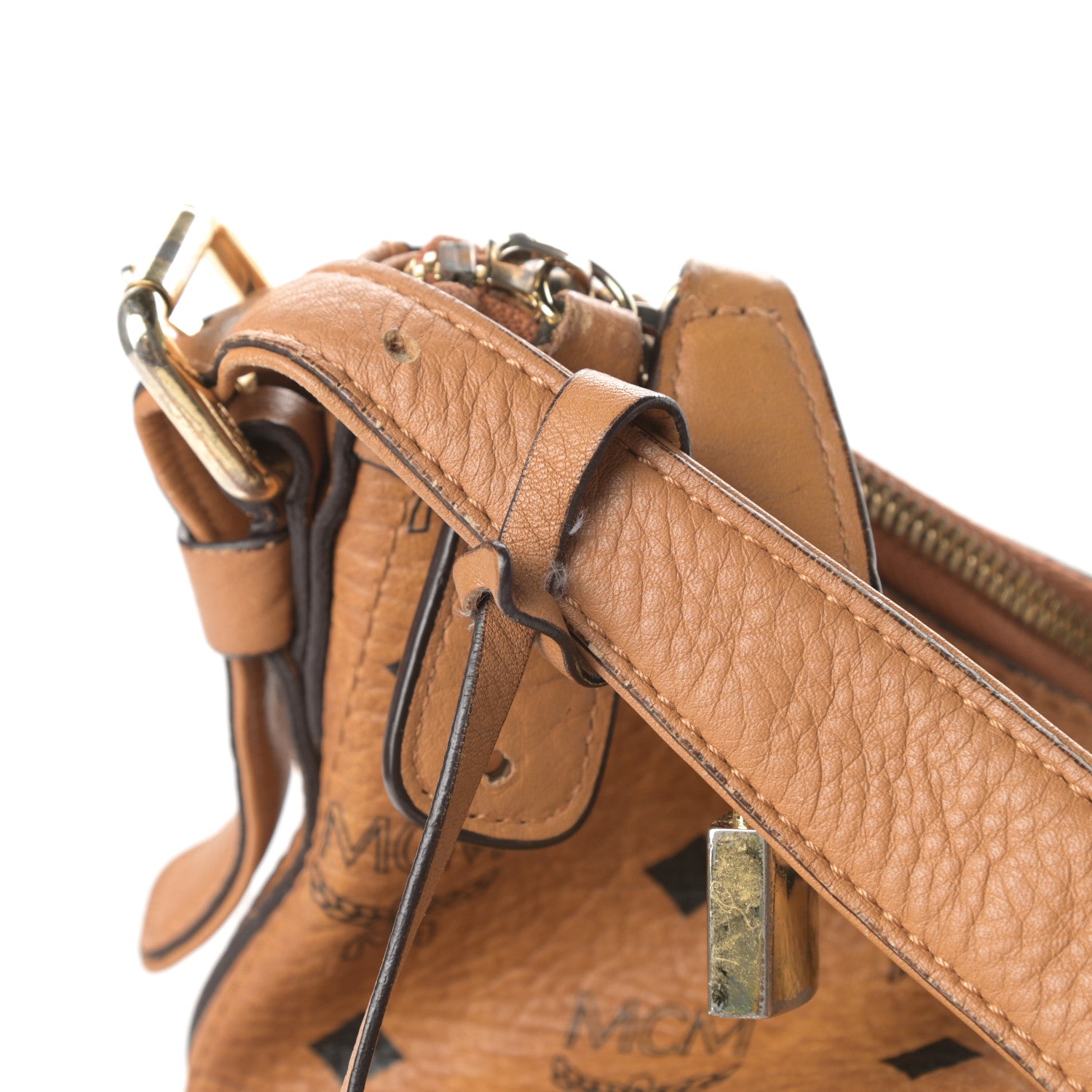 MCM Visetos Hobo Cognac 777172 – FASHIONPHILE