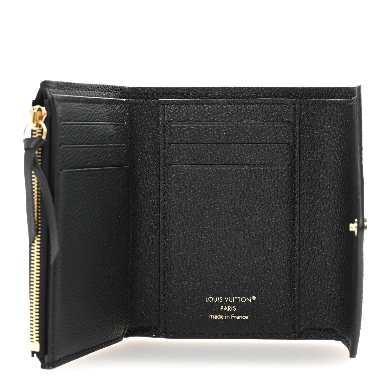 Louis Vuitton Empreinte Monogram Giant Victorine Wallet Black Beige 5 of 7
