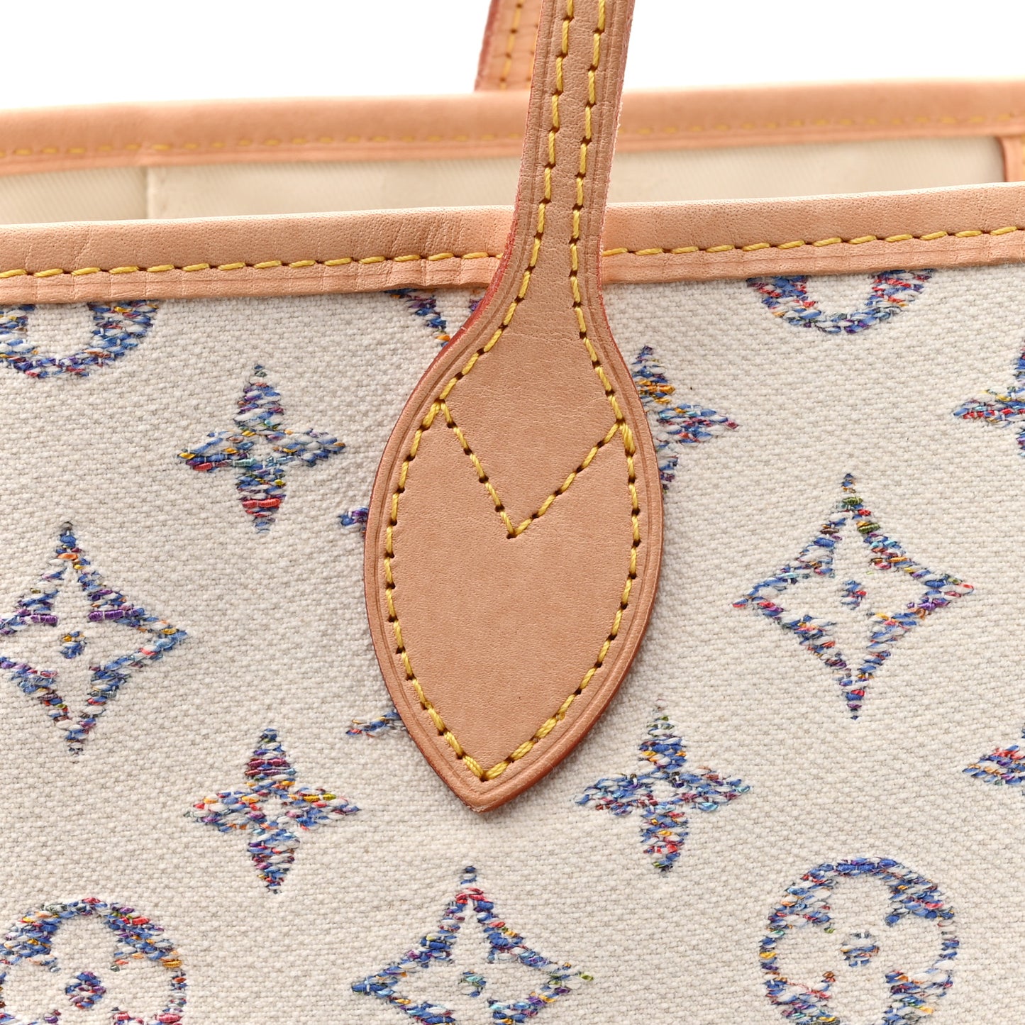 Monogram Jacquard Neverfull MM Multicolor Beige