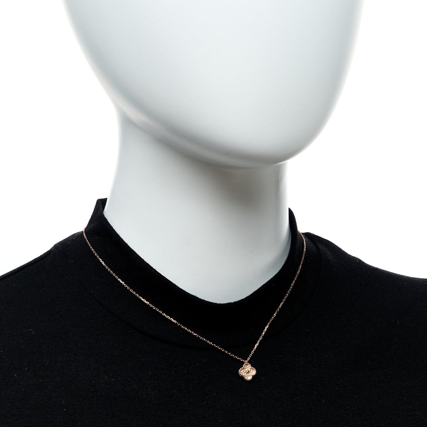 18K Rose Gold Sweet Alhambra Pendant Necklace