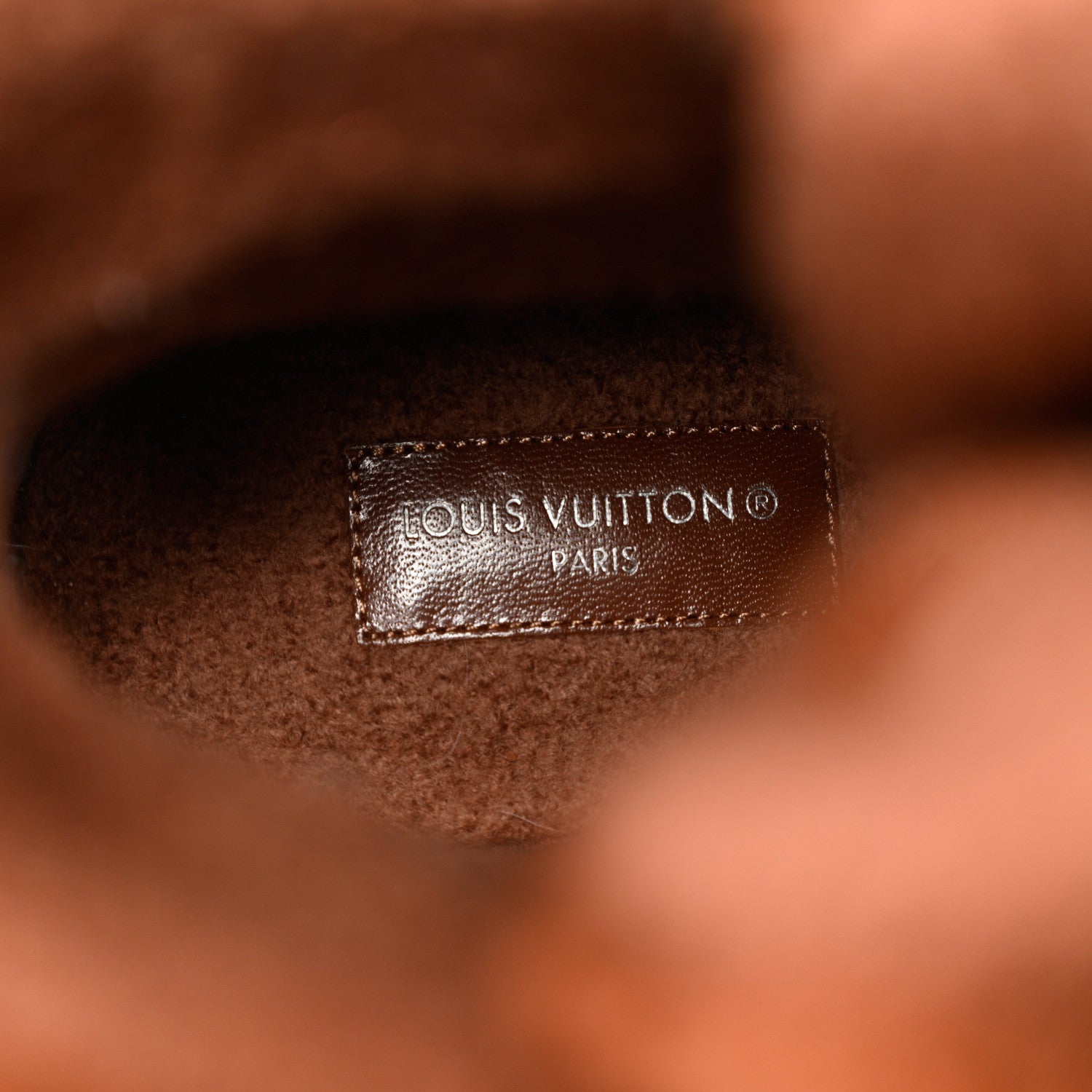 Louis Vuitton Calfskin Shearling Territory Ranger Combat Boots 37.5 Cognac 7 of 12