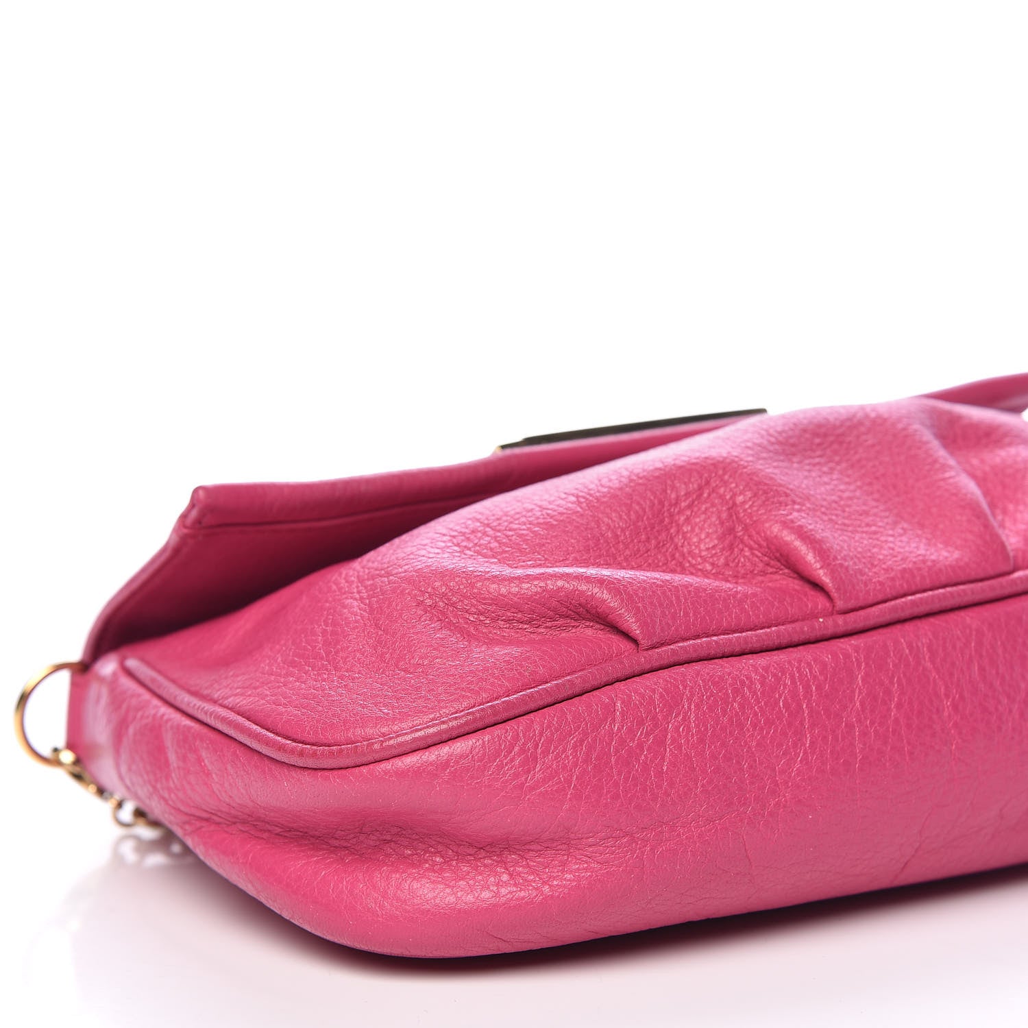 Fendi Vitello Flamingo Fendista Pouchette Crossbody Lampone 11 of 17
