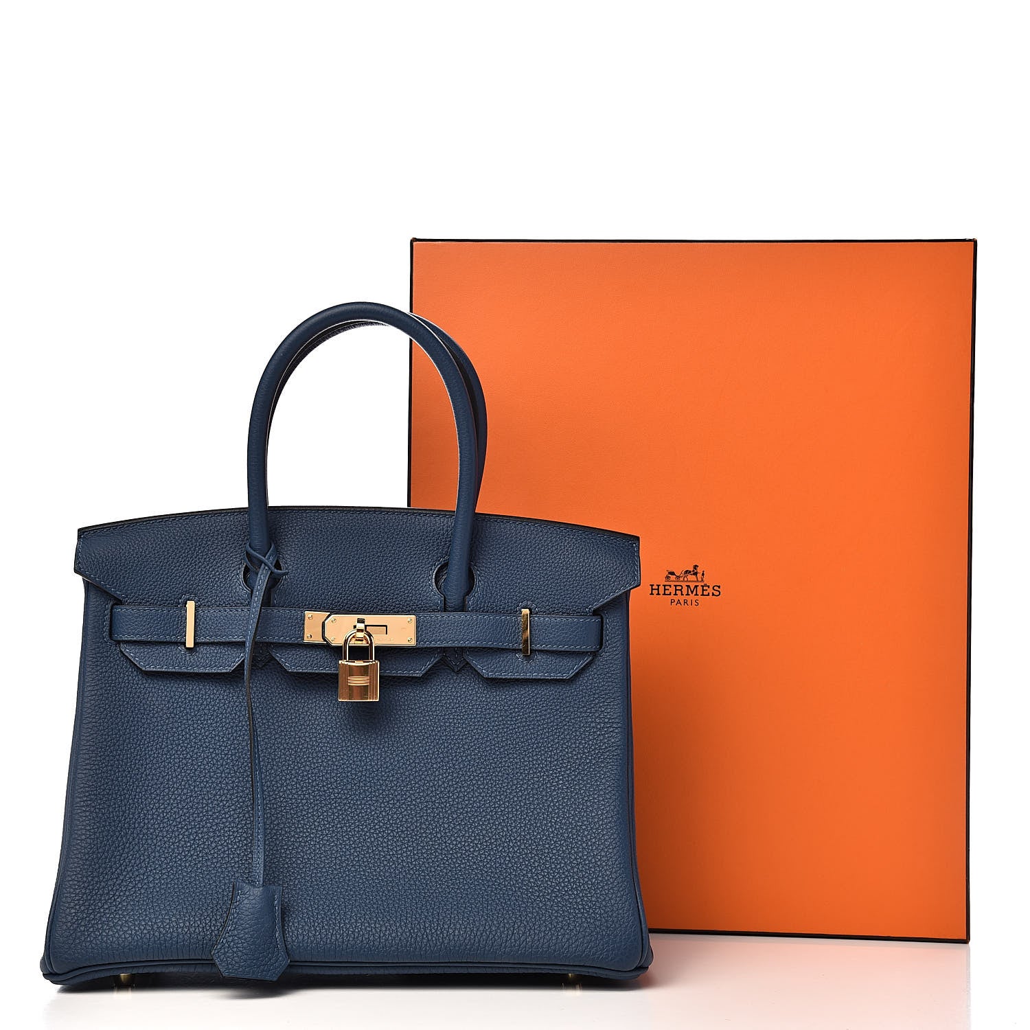 Hermes Togo Birkin 30 Deep Bleu 36 of 36
