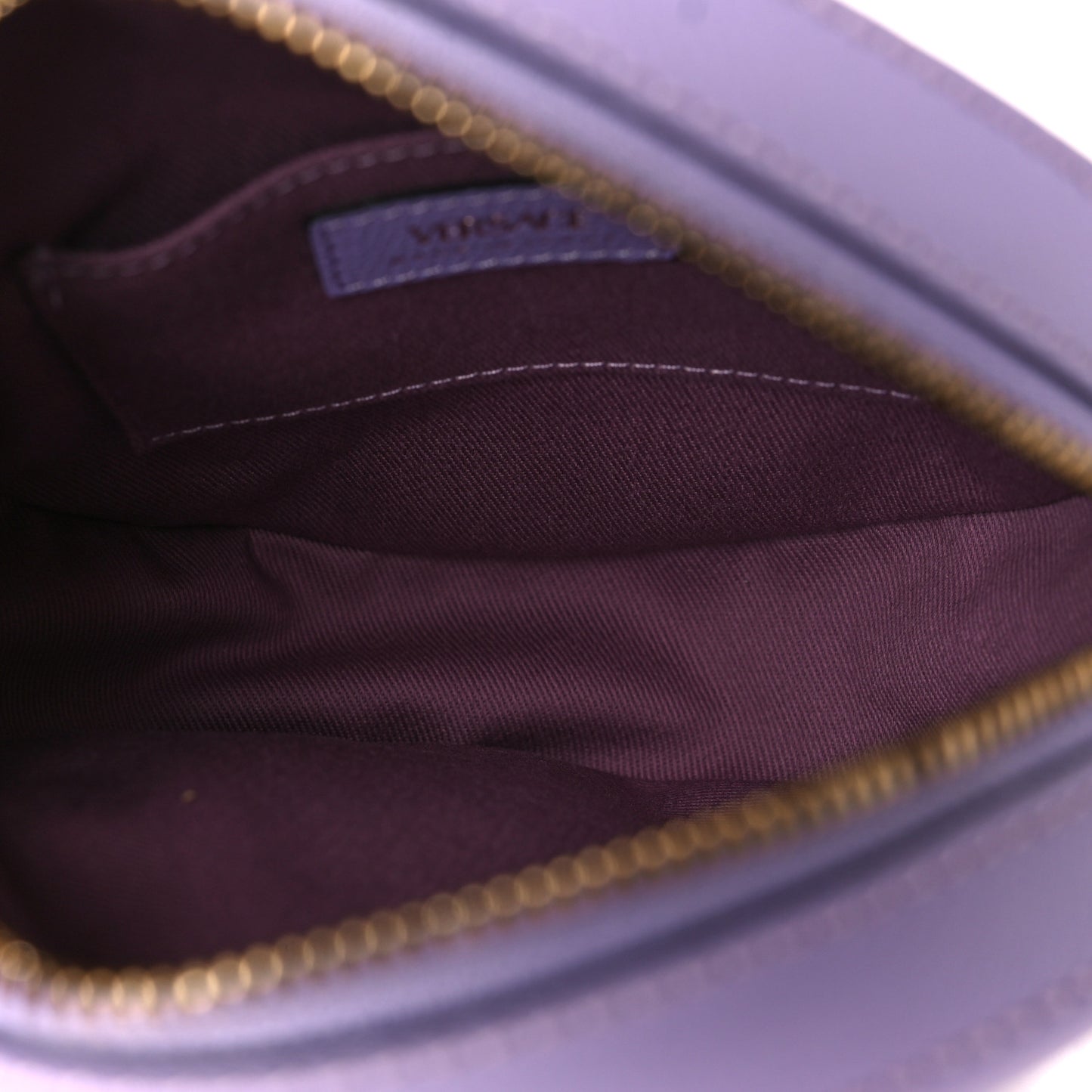 Calfskin La Medusa Round Camera Bag Lilac