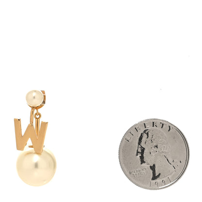 Christian Dior Pearl My ABCDior W Tribale Earring Gold 2 of 4