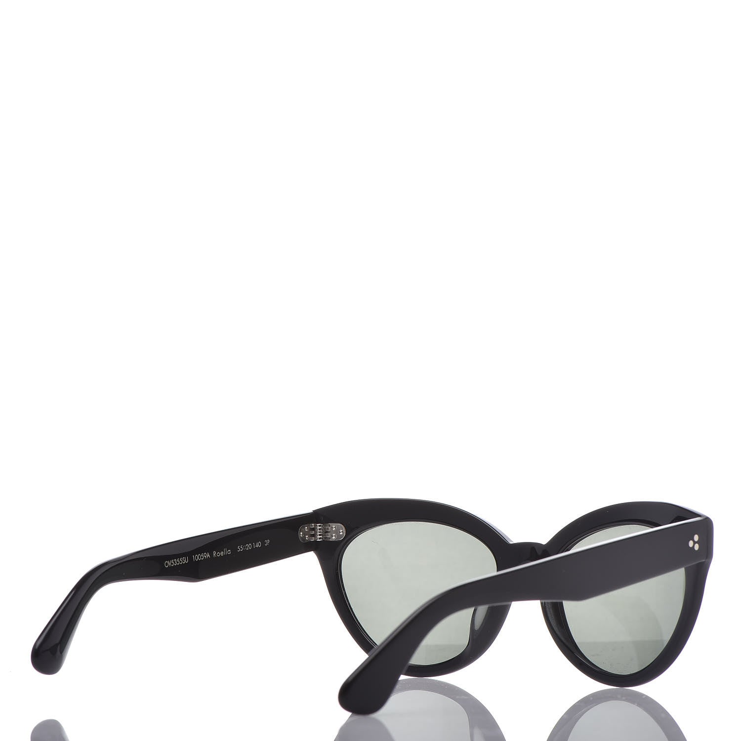 Oliver Peoples Acetate Cat Eye Roella Sunglasses Black 4 of 7
