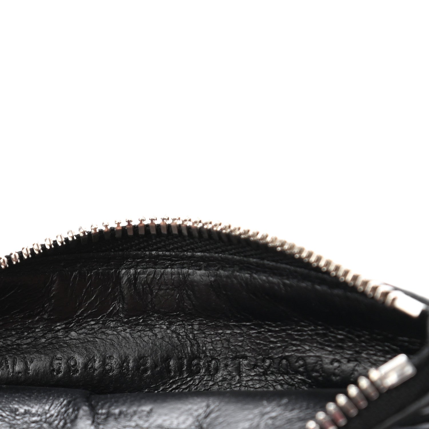 Balenciaga Smooth Calfskin Gradient Logo Cash Coin Card Holder On Keychain Black Grey 4 of 5