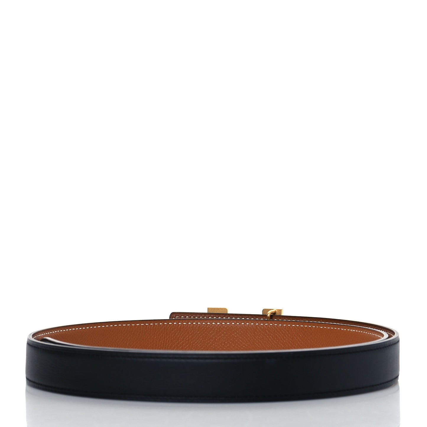 Swift Epsom 24mm Mini Constance H Belt 95 Black Gold