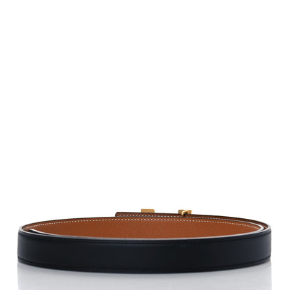 Hermes Swift Epsom 24mm Mini Constance H Belt 95 Black Gold 3 of 7