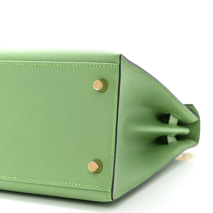 Hermes Epsom Kelly Sellier 28 Vert Criquet 10 of 11