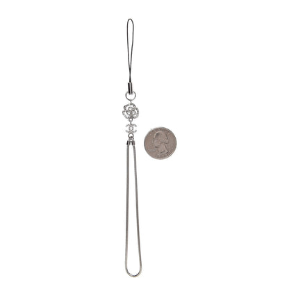 Chanel Crystal Camellia Phone Strap Charm 2 of 4