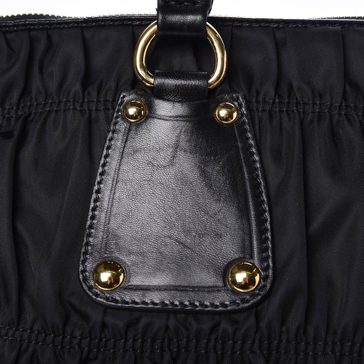 Prada Tessuto Nylon Gaufre Tote Black 12 of 15