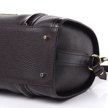 Burberry Grainy Calfskin Medium Alchester Bowling Bag Dark Chocolate 9 of 16