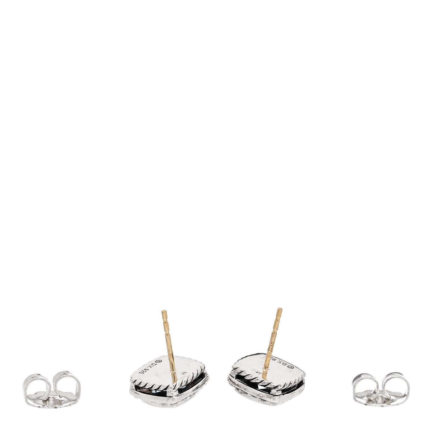 Sterling Silver Diamond Blue Topaz 7mm Petite Albion Earrings