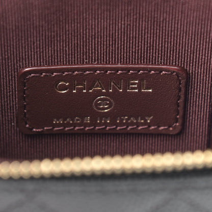 Chanel Caviar Quilted Phone Holder With Chain Black 6 of 9