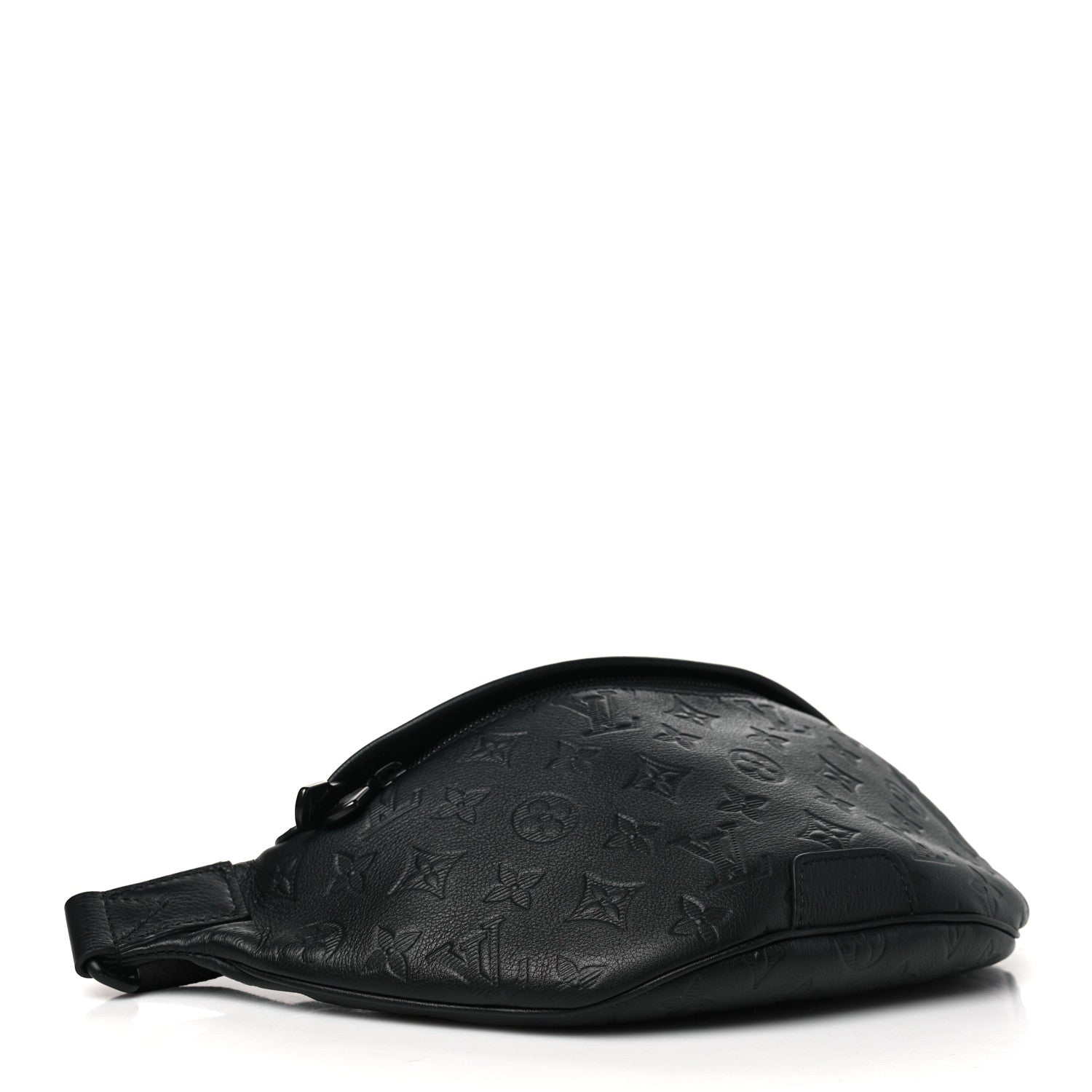 Louis Vuitton Calfskin Monogram Shadow Discovery Bumbag PM Black 4 of 9