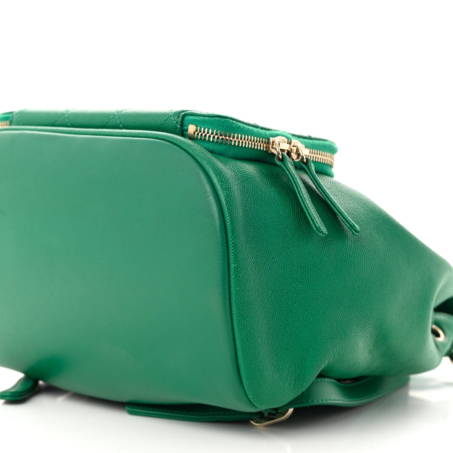 Caviar Quilted Business Affinity Backpack Green