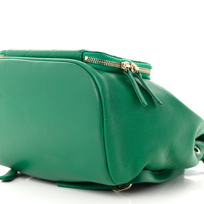 Chanel Caviar Quilted Business Affinity Backpack Green 10 of 11