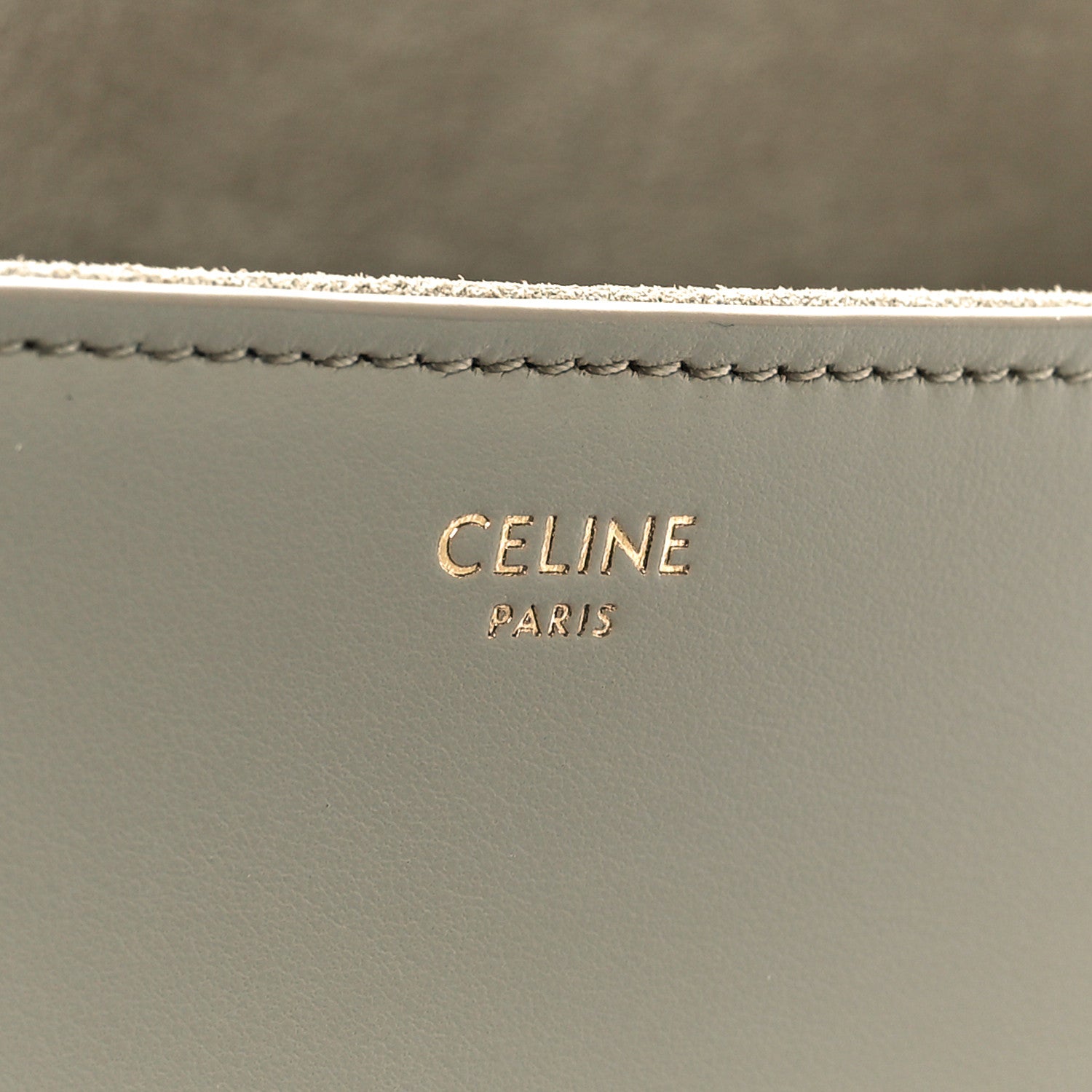 Celine Calfskin Medium Soft 16 Bag Light Grey 6 of 10