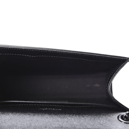 Saint Laurent Grain De Poudre Small Monogram Kate Satchel Black 4 of 9