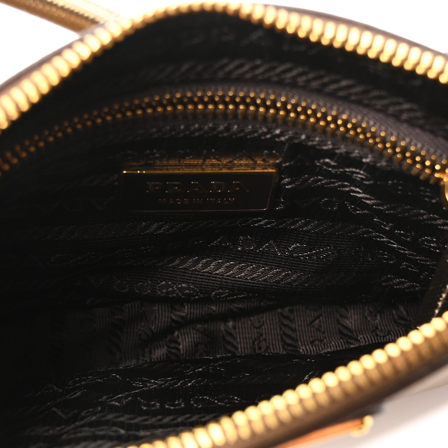 Metallic Saffiano Pochette Bronzo