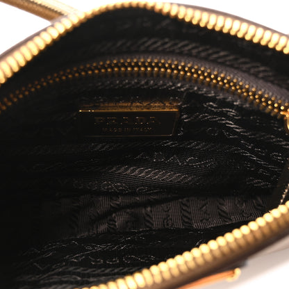 Prada Metallic Saffiano Pochette Bronzo 5 of 10