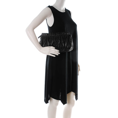 Miu Miu Nappa Matelasse Clutch Black 2 of 7