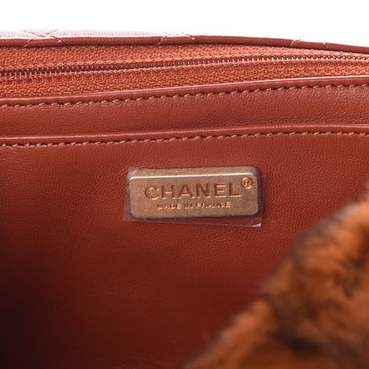 Chanel Orylag Lambskin Medium Flap Blue Orange 6 of 8
