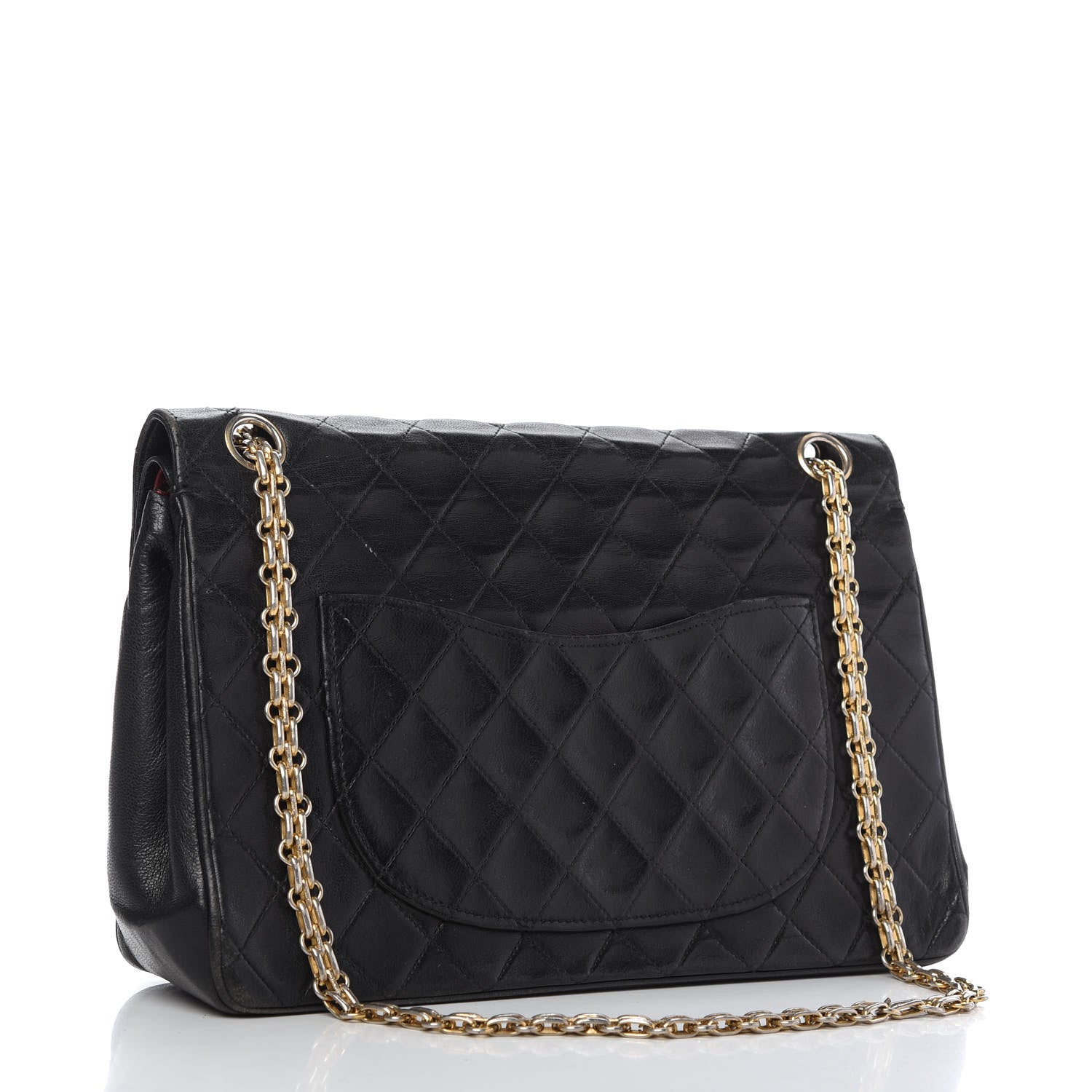 Chanel Lambskin Quilted Medium Bijoux Chain Double Flap Black 3 of 13