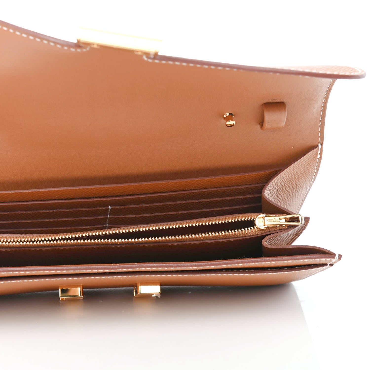 Hermes Epsom Constance Long Wallet To Go Gold 3 of 4