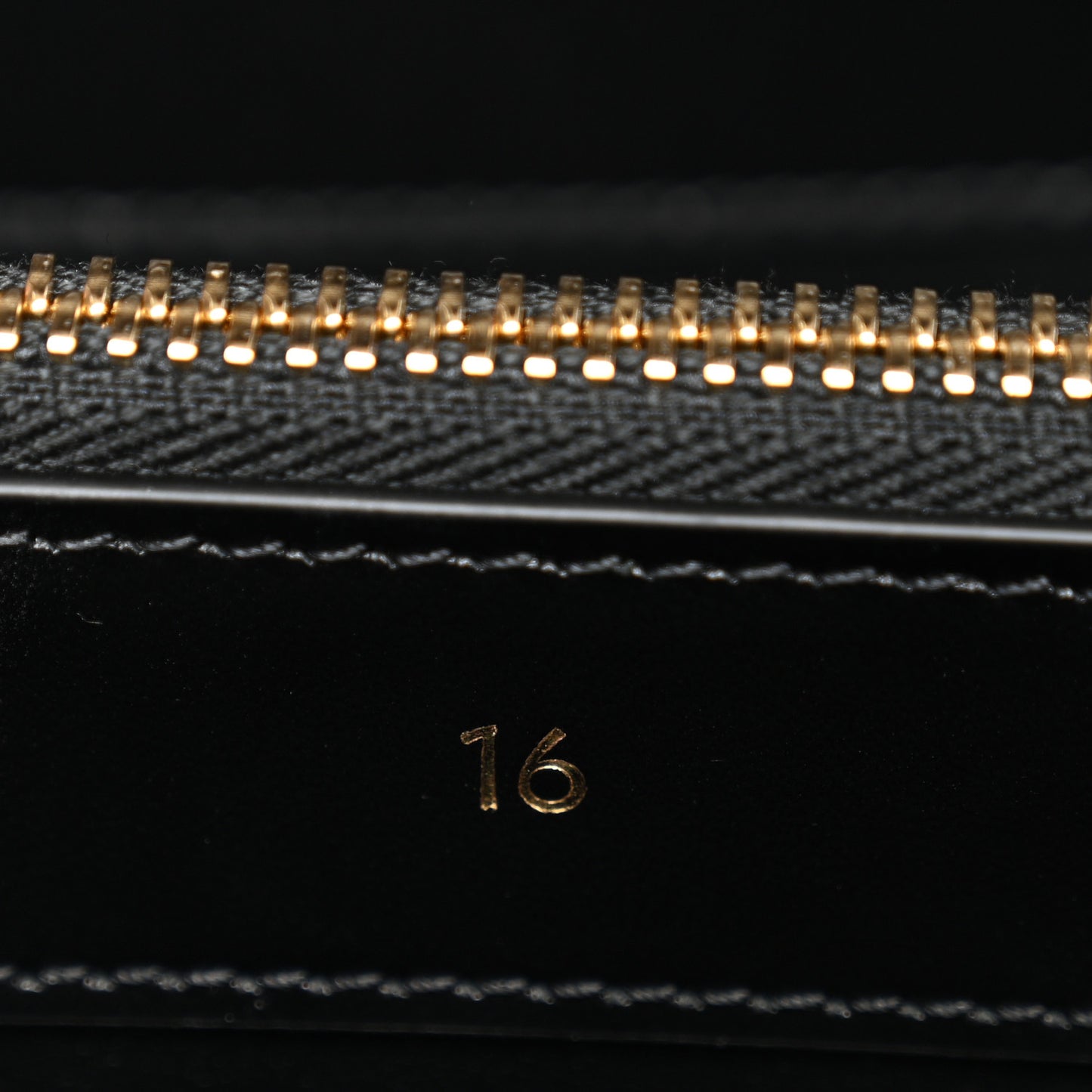 Satinated Calfskin Small 16 Top Handle Bag Black