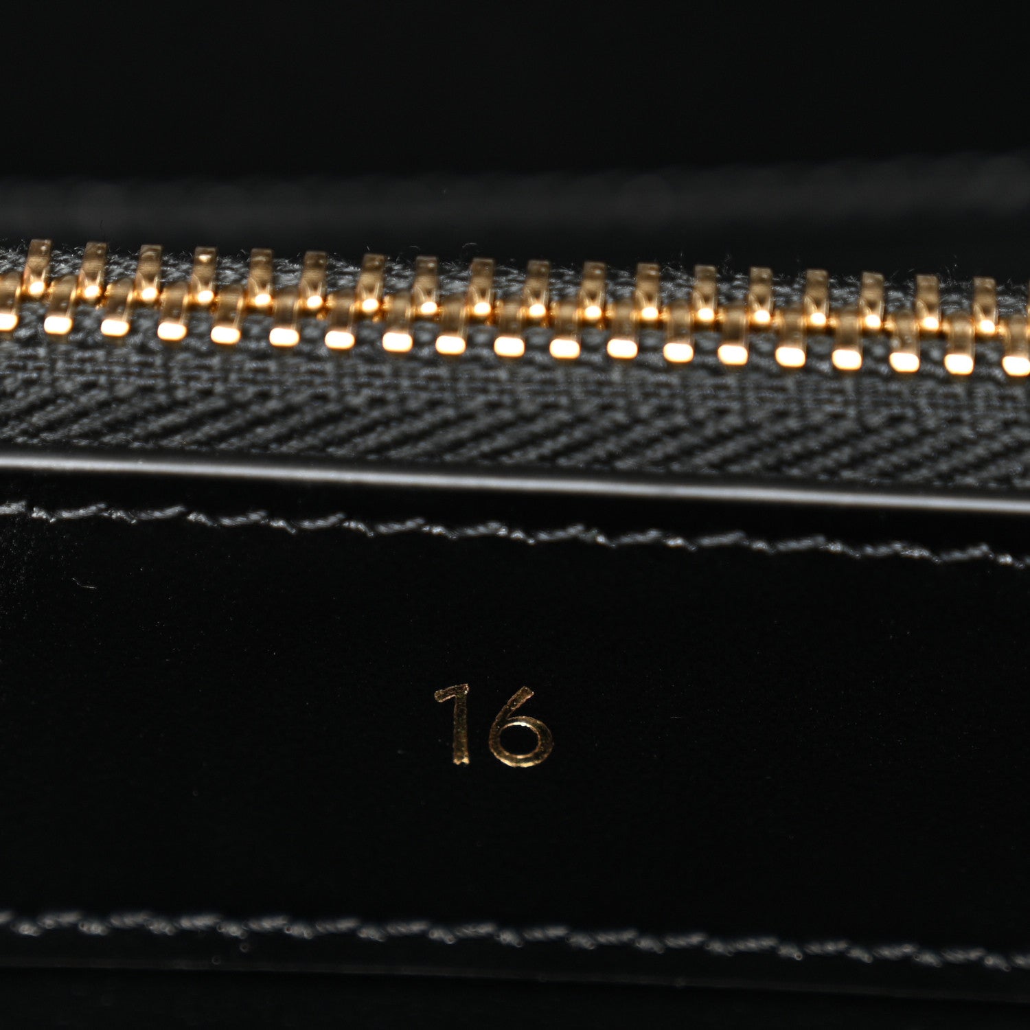Celine Satinated Calfskin Small 16 Top Handle Bag Black 6 of 11