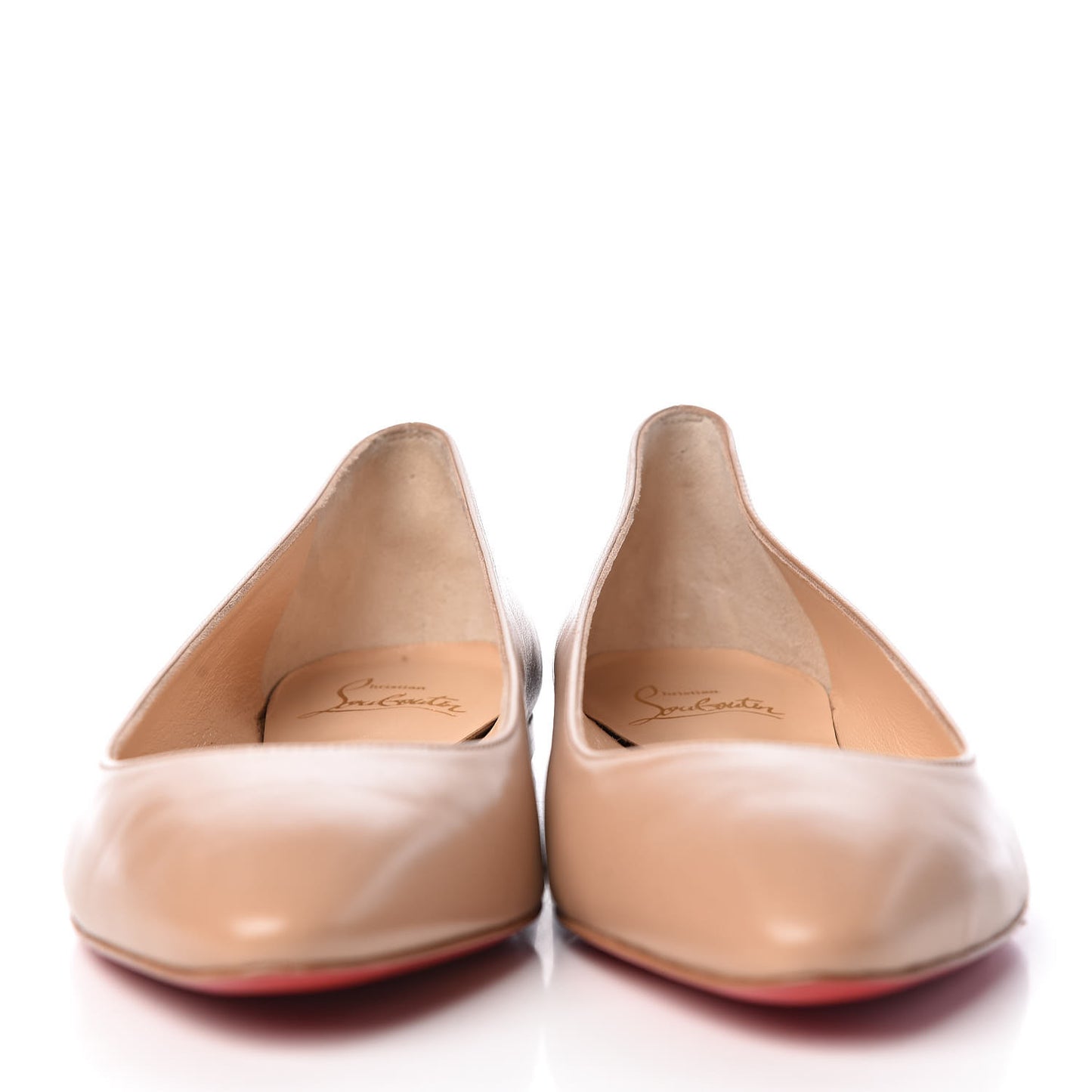 Nappa Eloise Flats 38.5 Nude
