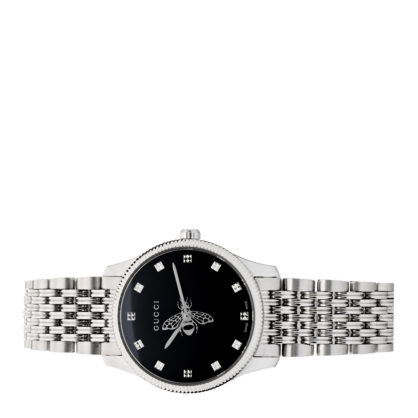 Stainless Steel 29mm G-Timeless Bee Quartz Watch Black