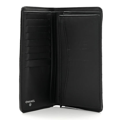 Chanel Patent Calfskin Quilted Yen Wallet Black Black 5 of 8