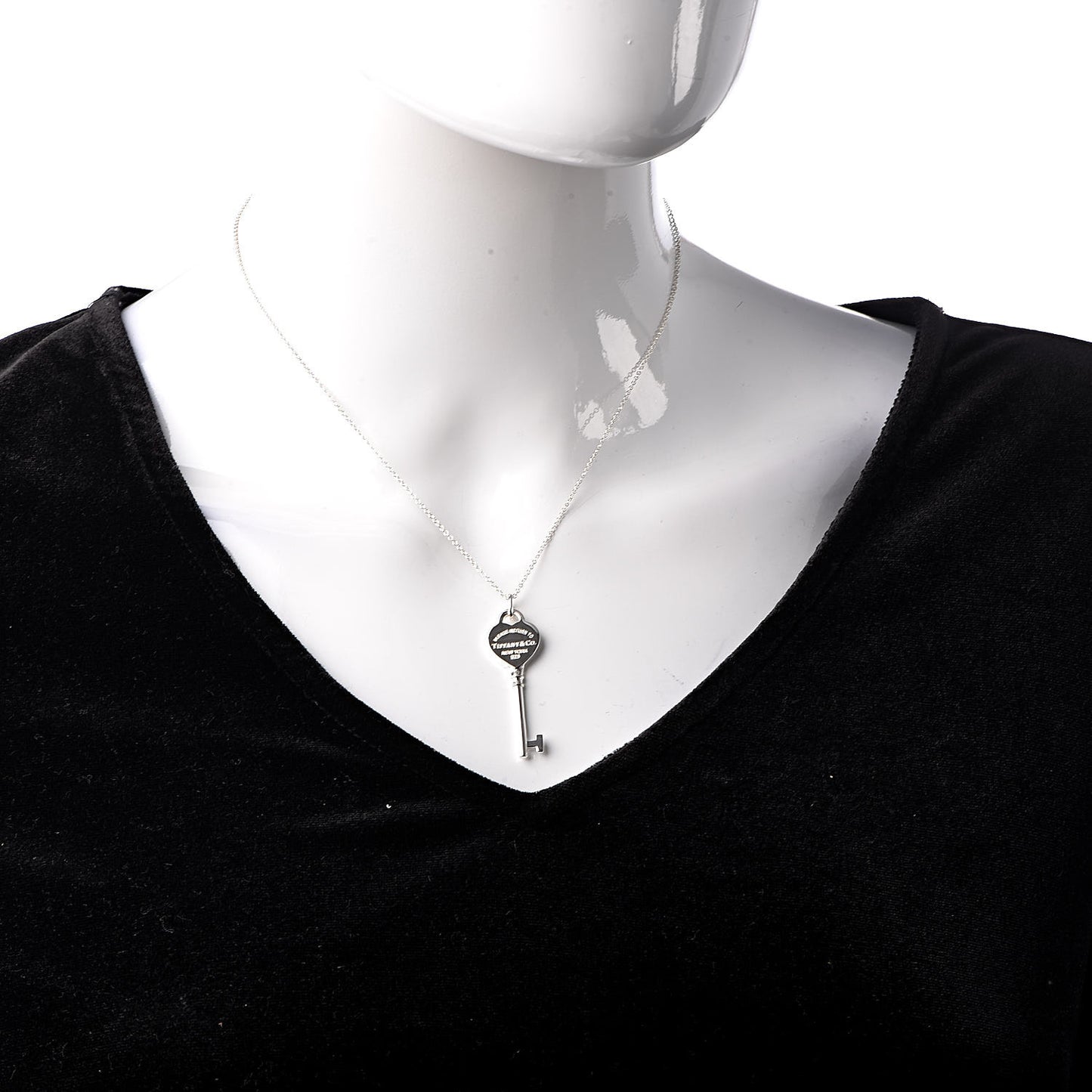 Sterling Silver Return To Key Pendant Necklace
