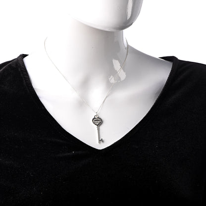 Tiffany Sterling Silver Return To Key Pendant Necklace 2 of 6