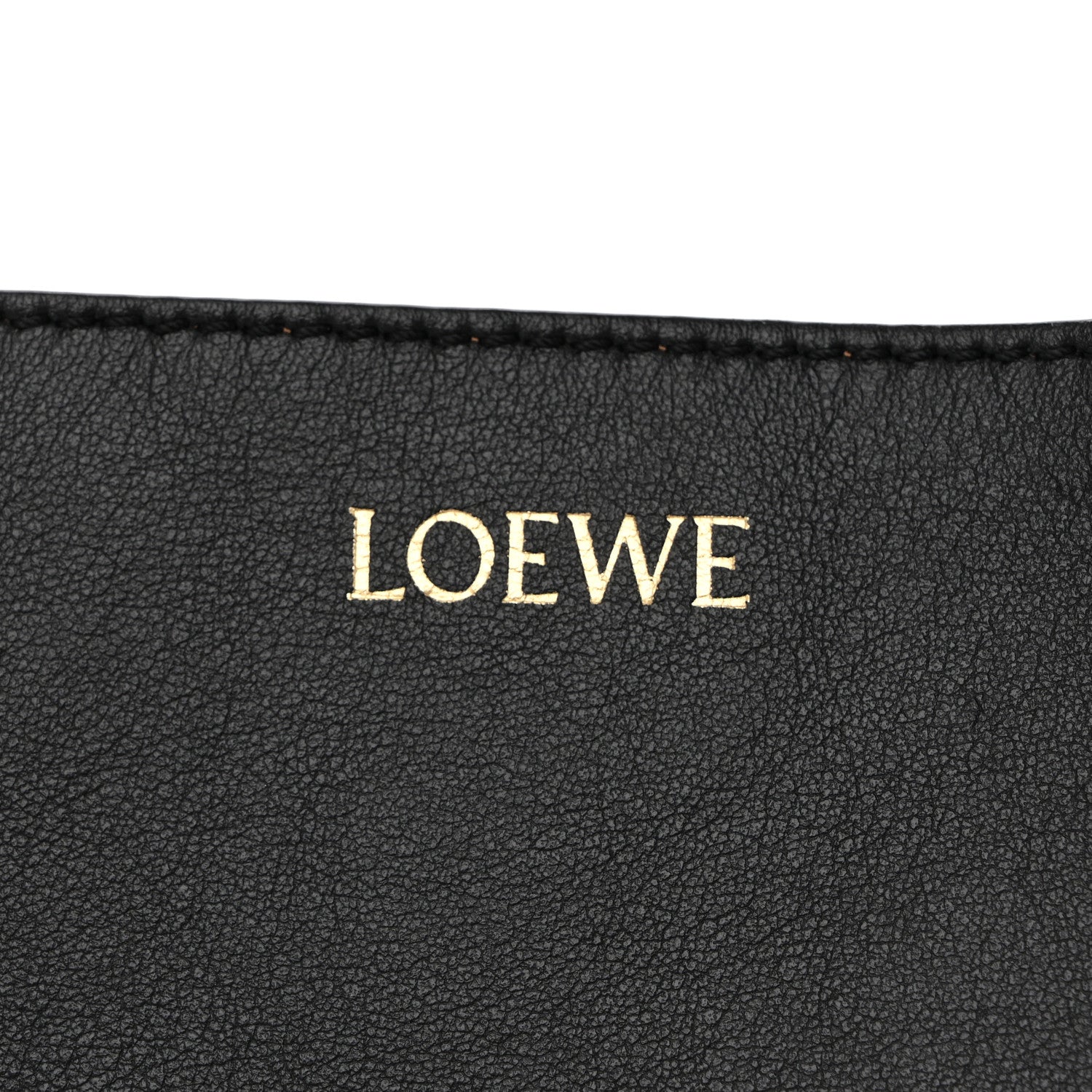 Loewe Shiny Calfskin Medium Puzzle Fold Tote Black 6 of 14